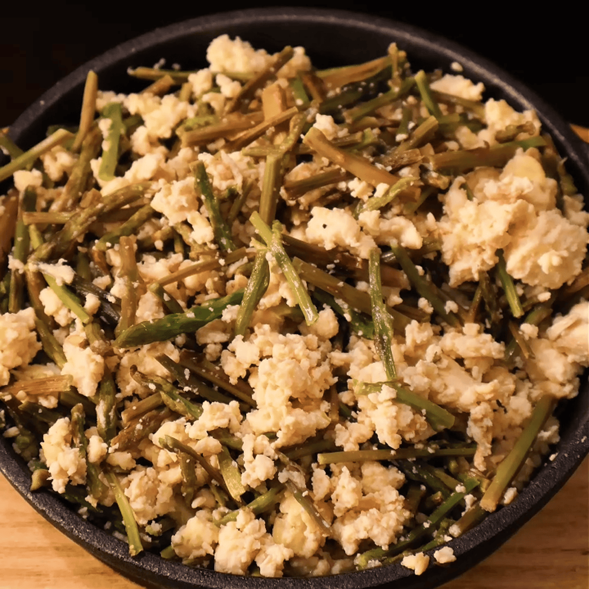 Agrelia (Wild Asparagus) with Eggs