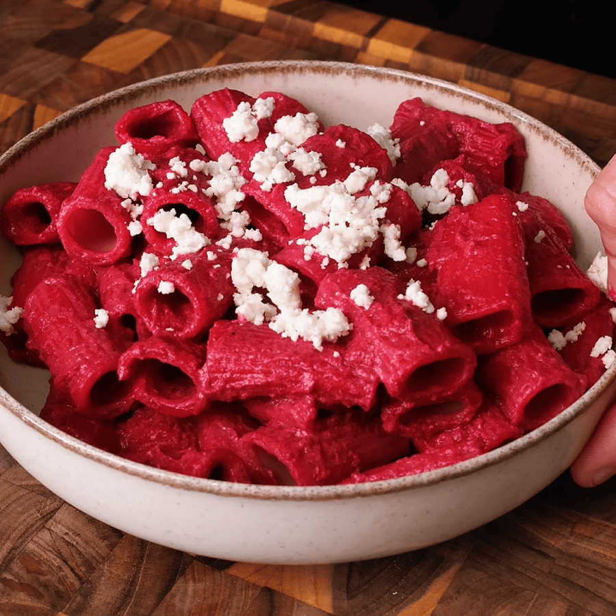 Creamy Beetroot Pasta