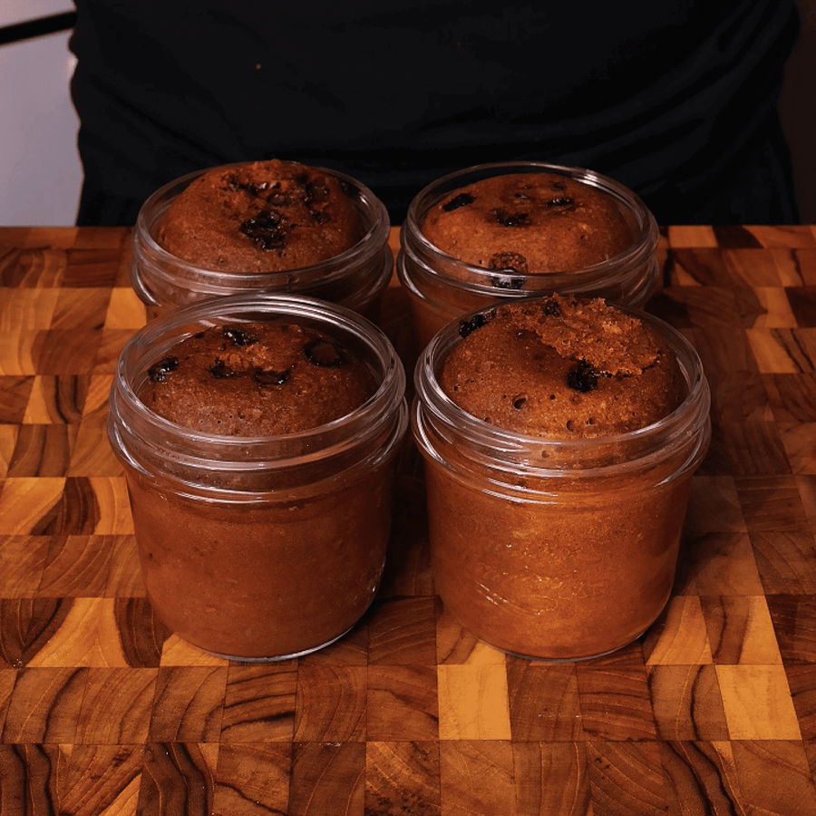 Individual Chocolate Jar Cakes