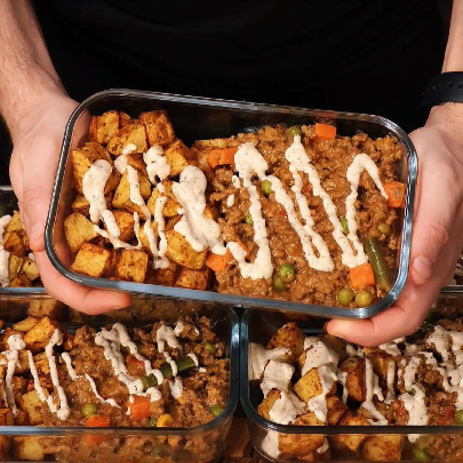 Cheesy Beef Mince with Crispy Potatoes