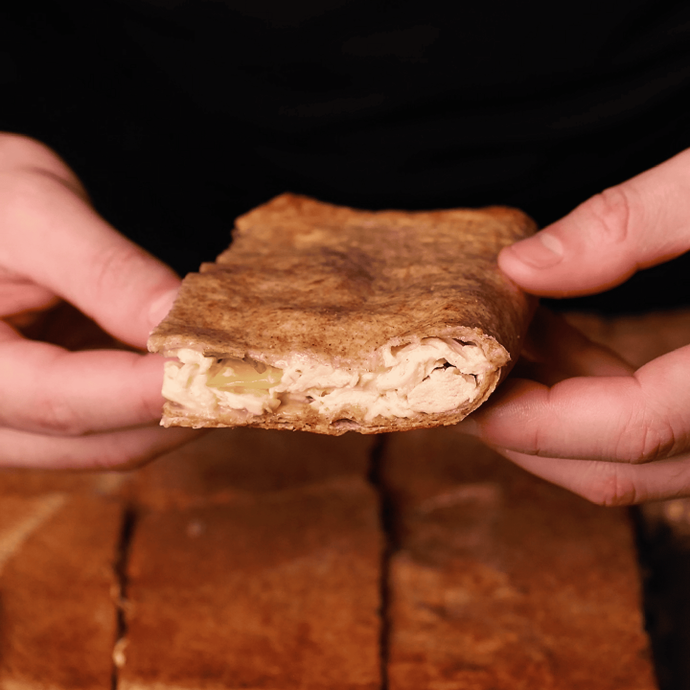 Baked Chicken Caesar Wraps