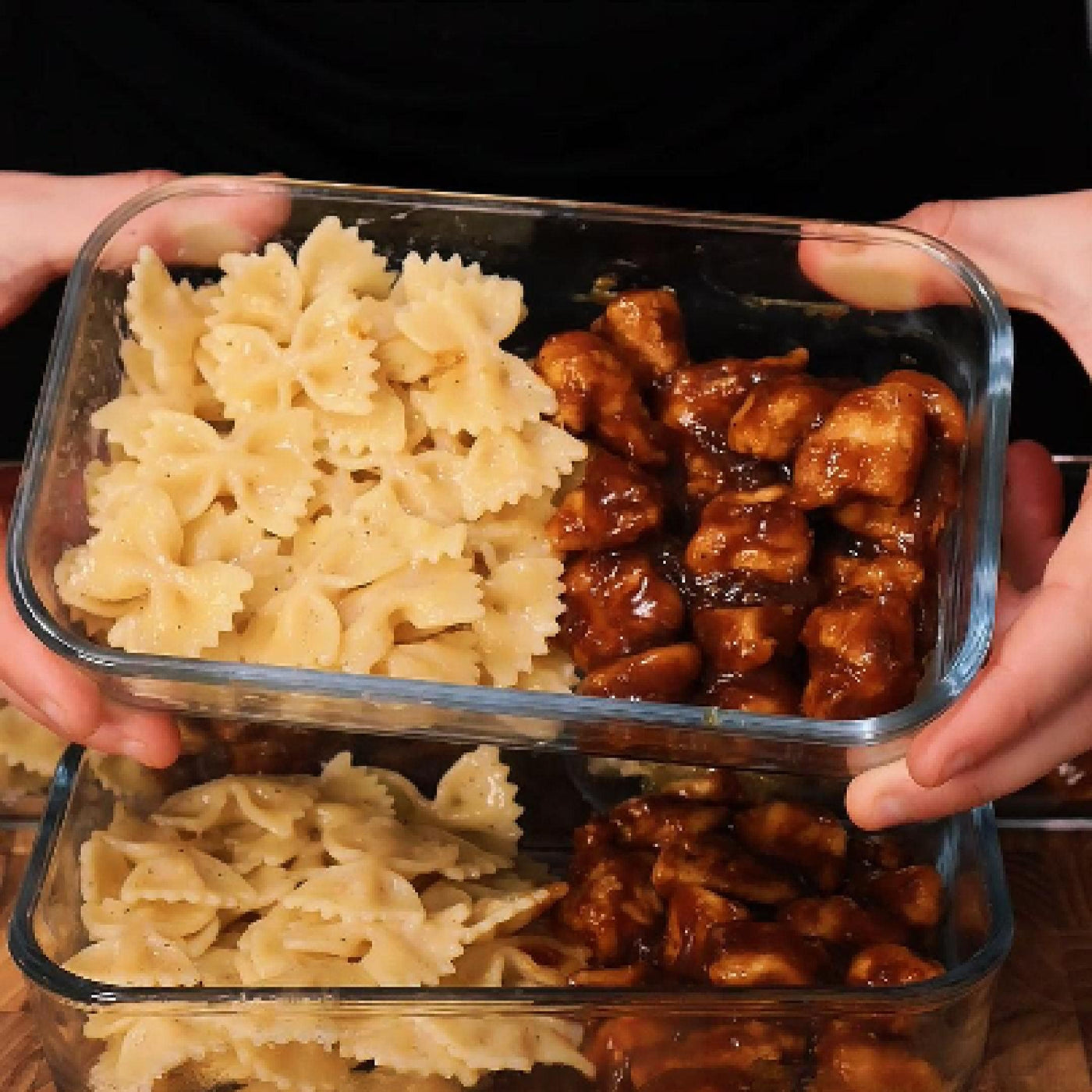 Κοτόπουλο Teriyaki και Μακαρόνια με Τυρί