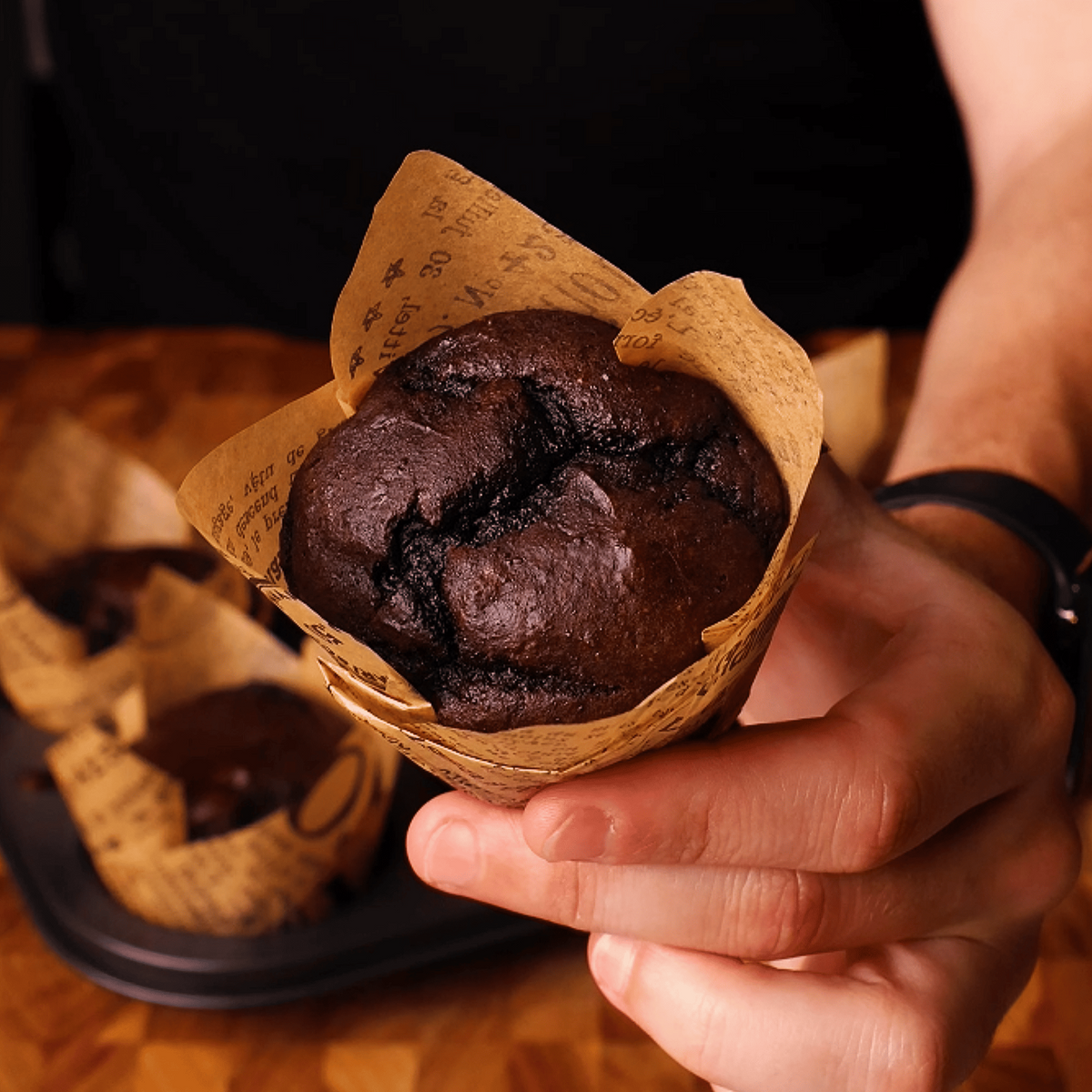 High-Protein Oreo Muffins