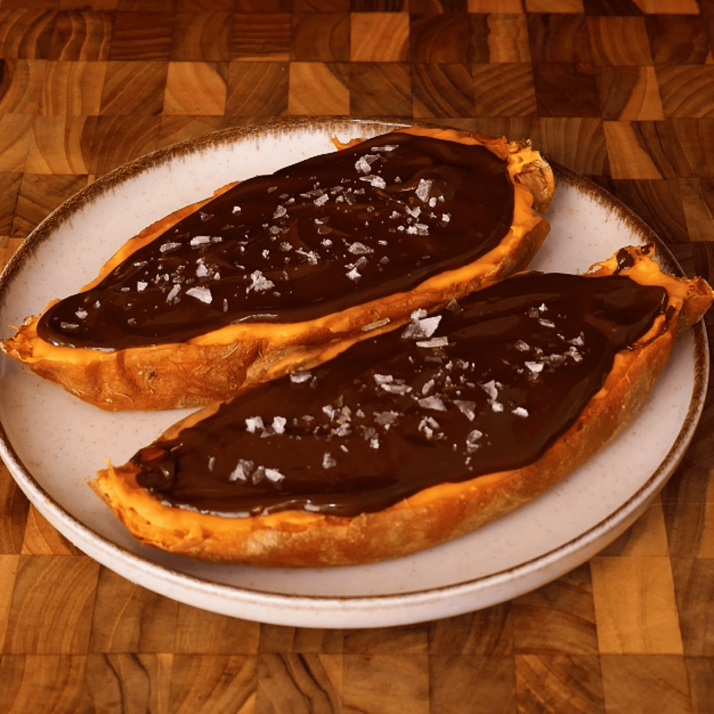 High Protein Sweet Potato Pudding with Chocolate